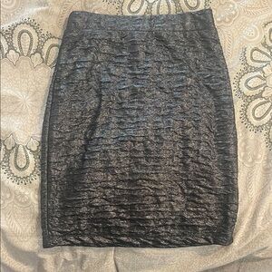 Motel Rocks Shimmering Black Mini Skirt
